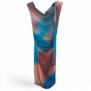 Desigual Multicolor Draped Dress